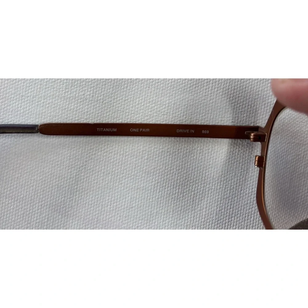 Vintage LA Eyeworks Drive In 869 Eyeglasses Frames Titanium in Copper